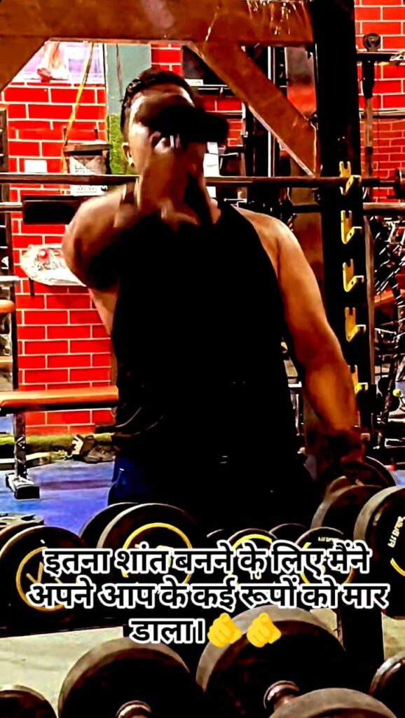 Roght hand Front raise with dumbbell