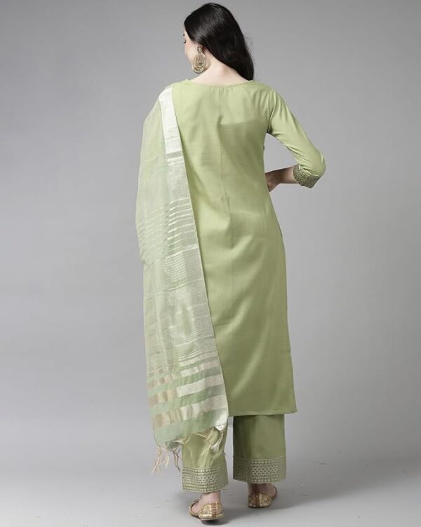 Front view of TyagiFashion Elegant Cotton Kurti on mannequin